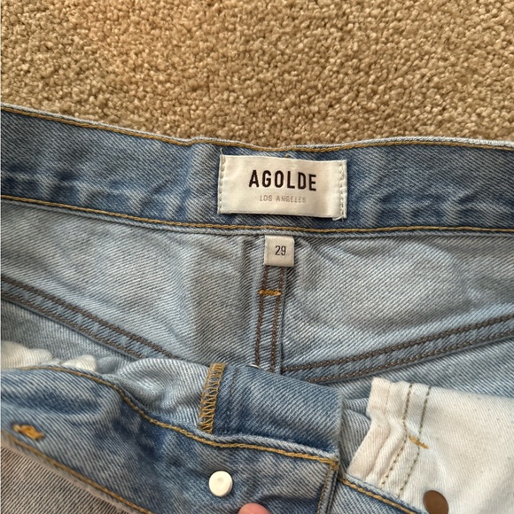 Agolde Parker short denim shorts in swapmeet - Picture 4 of 6